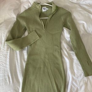 PRINCESS POLLY MINT GREEN XS SWEATER DRESS